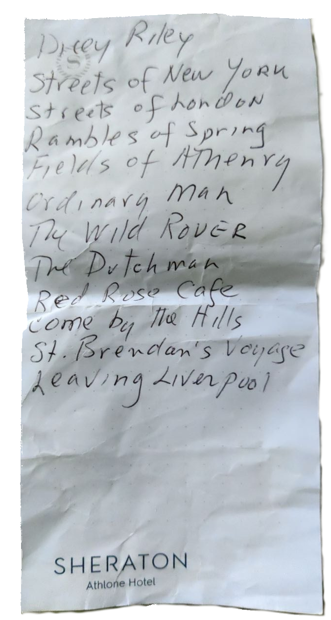 Request slip for Streets Of New York Multi Request List